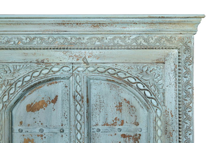 GINER Y COLOMER Armoire en manguier vert bleuâtre